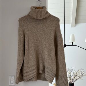 H&M Beige Cowl Neck Sweater